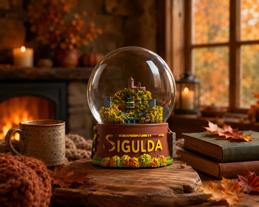 The finished Sigulda Autumn Globe – the final result
